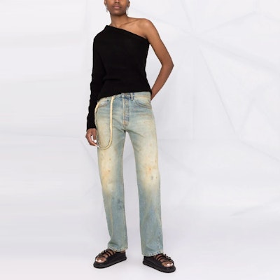 (W) メゾン マルジェラ SS22 ディストレスト ストレートジーンズ レディース ブルーデニム S31LA0068S30561975 Lookbook (W) メゾン マルジェラ SS22 ディストレスト ストレートジーンズ レディース ブルーデニム S31LA0068S30561975