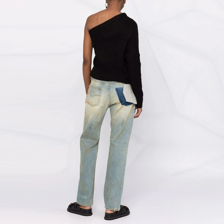 Details for (W) メゾン マルジェラ SS22 ディストレスト ストレートジーンズ レディース ブルーデニム S31LA0068S30561975