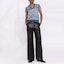 Lookbook (Women) Maison Margiela SS22 Distressed V-Neck Sleeveless Wool Sweater Women Blue. S31GP0093S17905001J
