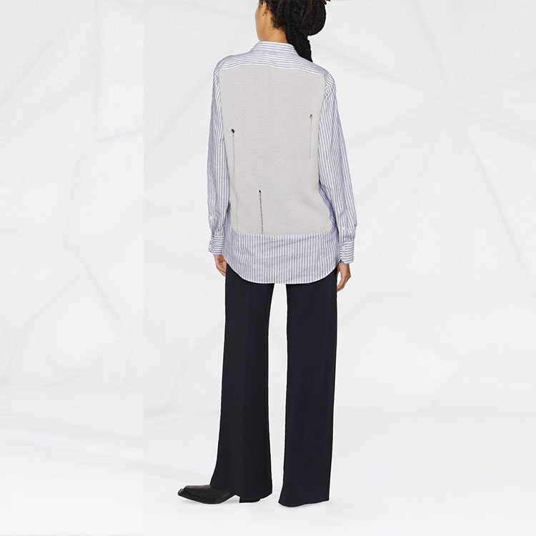 Shop (W) Maison Margiela SS22 藍白層次針織長袖上衣 S51DL0394S54773