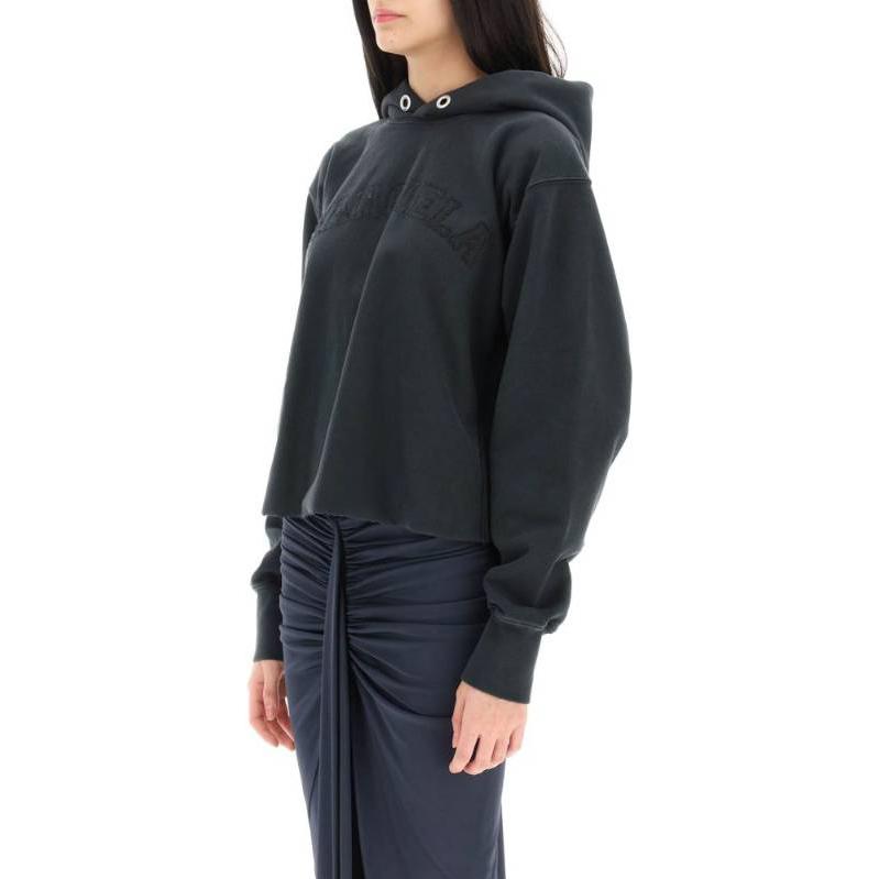 Purchase (W) Sudadera con Capucha Maison Margiela SS23 Azul Marino con Logo Bordado. S51GU0124S25520-861