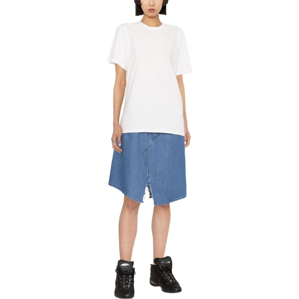 Details for (W) Maison Margiela SS23 Kaos Polos Leher Bundar 3-Pack S50GC0687S23973-963