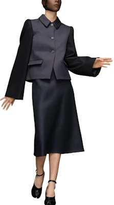 (W) Maison Margiela SS23 女款羊毛斜紋海軍藍西裝外套 SI0BN0004S54881-511 Lookbook (W) Maison Margiela SS23 女款羊毛斜紋海軍藍西裝外套 SI0BN0004S54881-511