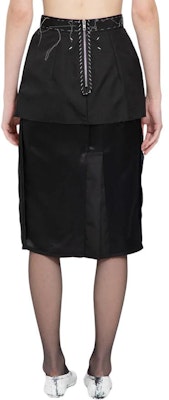 (W) Maison Margiela SS24 黑色中长裙带针脚细节休闲风格 S51ME0021S78413900 Lookbook (W) Maison Margiela SS24 黑色中长裙带针脚细节休闲风格 S51ME0021S78413900