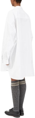 (W) Maison Margiela SS24 白色长袖纽扣中长款衬衫裙。 S51DL0253S54750100 Sizing (W) Maison Margiela SS24 白色长袖纽扣中长款衬衫裙。 S51DL0253S54750100