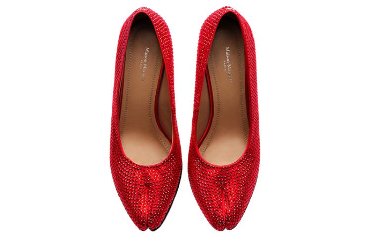 Lookbook Maison Margiela梅森馬吉拉 舒適休閒 細跟 高跟鞋 11cm 女款 紅色