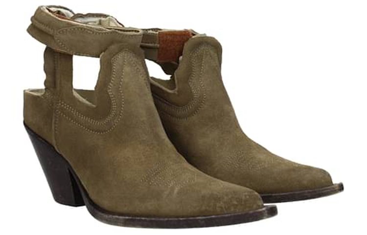 Order (W) メゾン マルジェラ スエード アンクルブーツ (グリーンベルベット) S39WP0052SY1197963