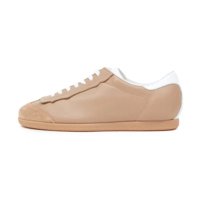 (W) Maison Margiela Suede Leather Low-Top Lace-Up 'Brown White'