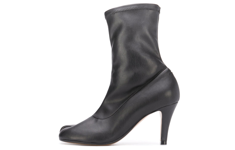 (Women) Maison Margiela Tabi 'Black Leather Split-Toe Ankle Boot' S58WU0356PR731T8013