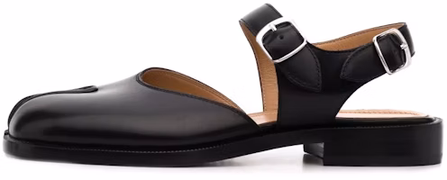 (Women) Maison Margiela Tabi 'Black Leather with Adjustable Strap' S58WP0249P3292T8013 (Women) Maison Margiela Tabi 'Black Leather with Adjustable Strap' S58WP0249P3292T8013
