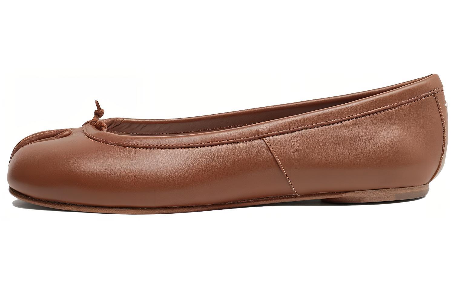 Buy (W) メゾン マルジェラ タビ ブラウンカーフスキン S58WZ0042PR516T2157