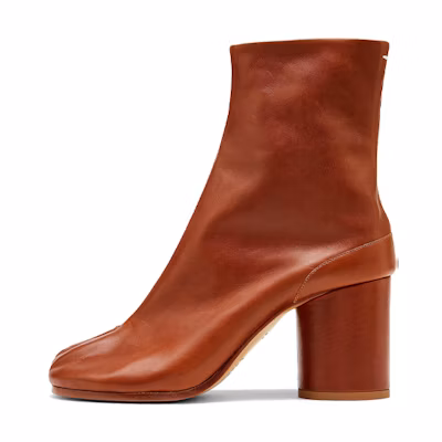 (W) Maison Margiela Tabi 'Brown Chunky-Heel Booties'
