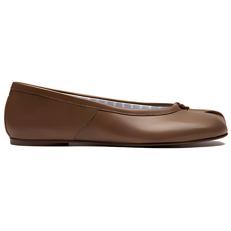 (W) Maison Margiela Tabi 'Brown Leather Ballet Flat' 圖 2