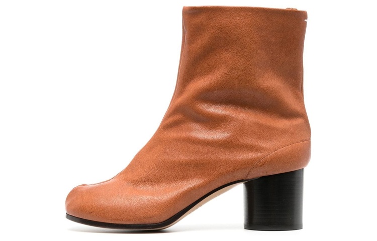 Buy Maison Margiela 梅森馬吉拉 皮革 套穿 時尚 短靴 女款 棕色