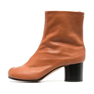 (W) Maison Margiela Tabi 'Brown Leather Boot'
