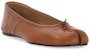 (W) Maison Margiela Tabi 'Kasut Kulit Coklat Slip-On' S58WZ0042PR058T2335
