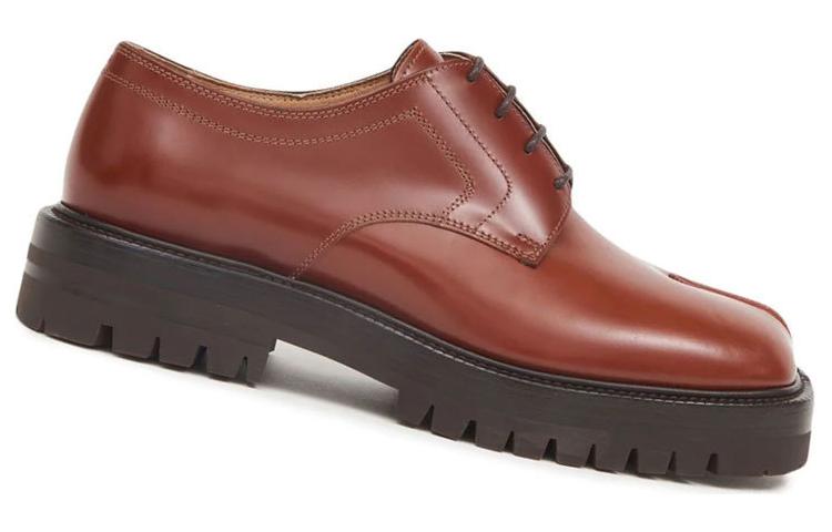 (W) Maison Margiela Tabi 'Brown Leather Split-Toe Lace-Up' 圖 4