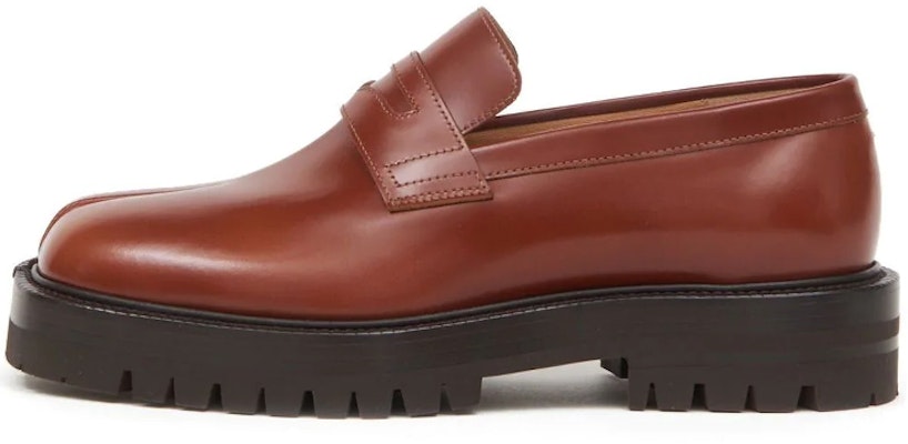 (W) メゾン マルジェラ タビ レザー スプリットトゥ ローファー (ブラウン) S58WR0110P3827H8420 Buy (W) メゾン マルジェラ タビ レザー スプリットトゥ ローファー (ブラウン) S58WR0110P3827H8420