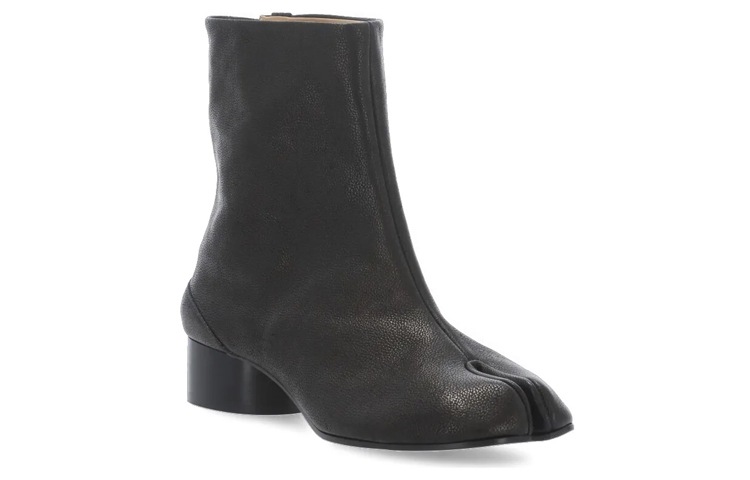 (W) Maison Margiela Tabi 'Distressed Black Leather Boot' 圖 3