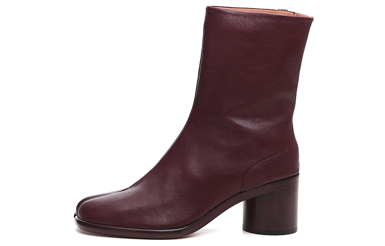 (Women) Maison Margiela Tabi 'Fashion Simple Casual Chunky Heel Ankle Boot Brown' S39WU0202P3753T2148