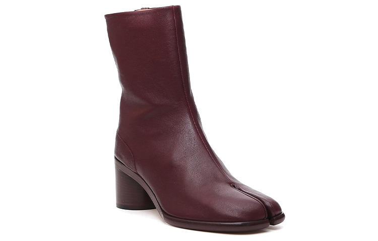 Lookbook (Women) Maison Margiela Tabi 'Fashion Simple Casual Chunky Heel Ankle Boot Brown' S39WU0202P3753T2148