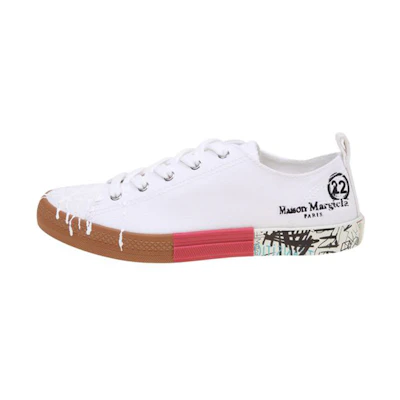 (W) Maison Margiela Tabi 'Graffiti Canvas Low-Top'