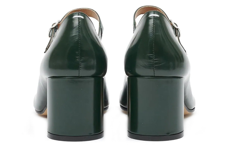 (W) Maison Margiela Tabi 'Green Ankle-Strap Chunky Heel' 圖 5