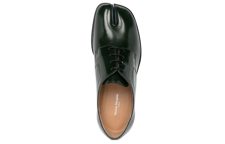 Shop (W) Maison Margiela Tabi 'Verde Cuero con Cordones y Punta Dividida' S34WQ0021PS679T7041