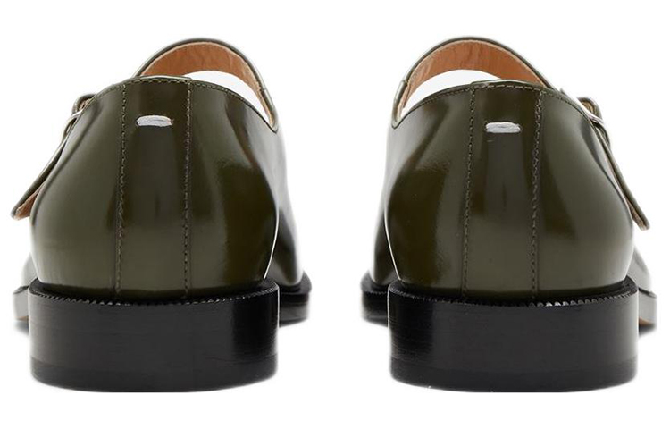 (W) Maison Margiela Tabi 'Green Leather Split-Toe Flats' 圖 4