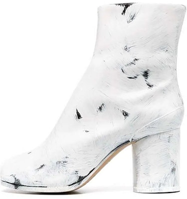 (Women) Maison Margiela Tabi 'Painted Leather Ankle Boot White' S58WU0260P3838H1532 Buy (Women) Maison Margiela Tabi 'Painted Leather Ankle Boot White' S58WU0260P3838H1532
