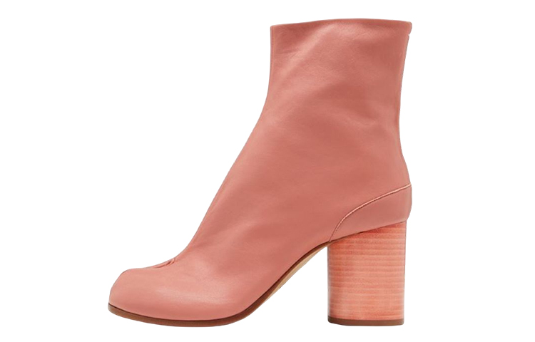 Buy Maison Margiela Tabi 皮革短靴 女款 粉紅色
