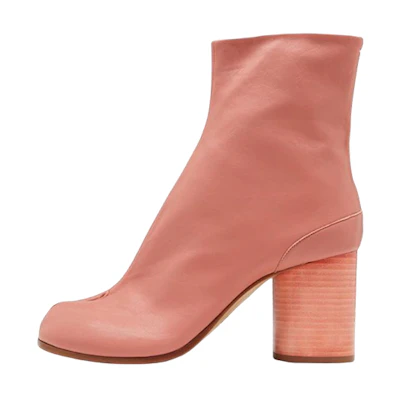 (W) Maison Margiela Tabi 'Pink Leather Boots'