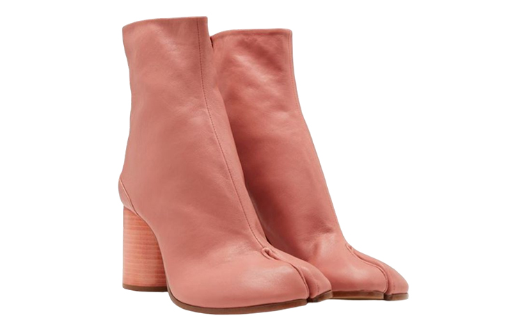 (W) Maison Margiela Tabi 'Pink Leather Boots' 圖 3
