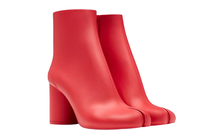 (W) Maison Margiela Tabi 'Red Rubber Ankle Boot' 圖 3