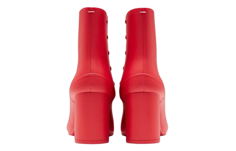 (W) Maison Margiela Tabi 'Red Rubber Ankle Boot' 圖 4