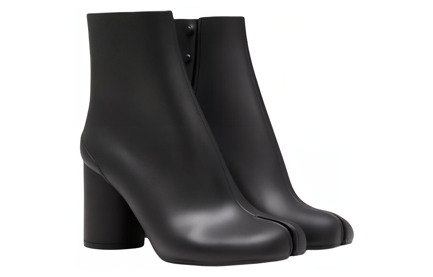 Order (W) Maison Margiela Tabi ''Rubberlaars 8cm Zwart'' S38WU0378P4365T8013