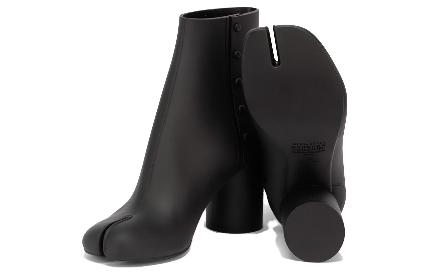 Purchase (W) Maison Margiela Tabi ''Rubberlaars 8cm Zwart'' S38WU0378P4365T8013