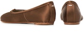 Purchase (W) Maison Margiela Tabi 'Satin Split-Toe Flat Coklat' S58WZ0117P5125T2256
