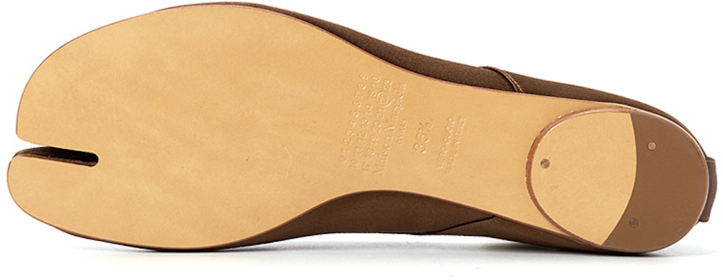 (W) Maison Margiela Tabi 'Satin Split-Toe Flat Coklat' S58WZ0117P5125T2256 Details for (W) Maison Margiela Tabi 'Satin Split-Toe Flat Coklat' S58WZ0117P5125T2256