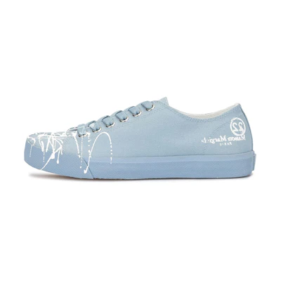 (W) Maison Margiela Tabi 'Splatter Blue Low-Top'