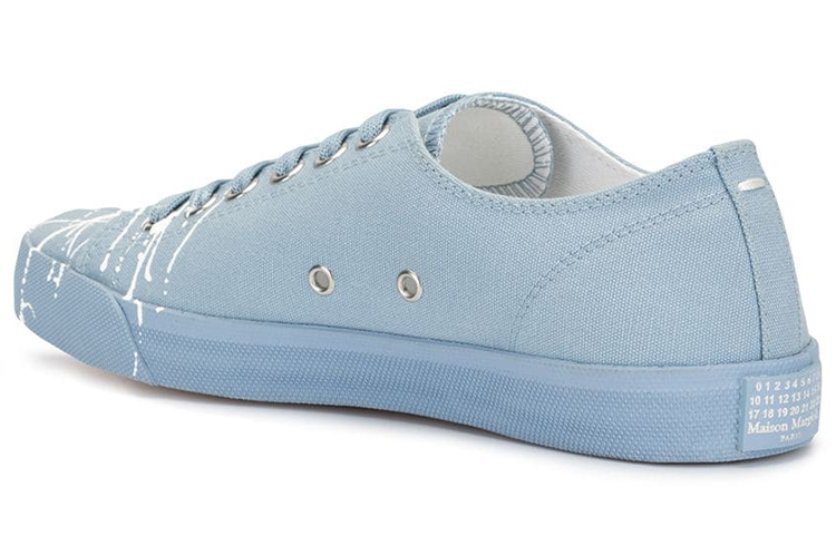 Lookbook (Women) Maison Margiela Tabi 'Splatter Blue Low-Top' S58WS0110P2974