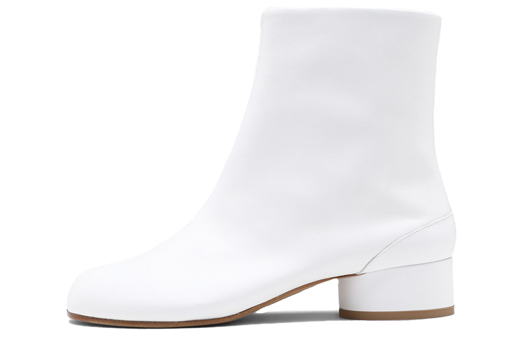(Women) Maison Margiela Tabi 'Split-Toe Leather Ankle Boot White' S58WU0273PR516T1003