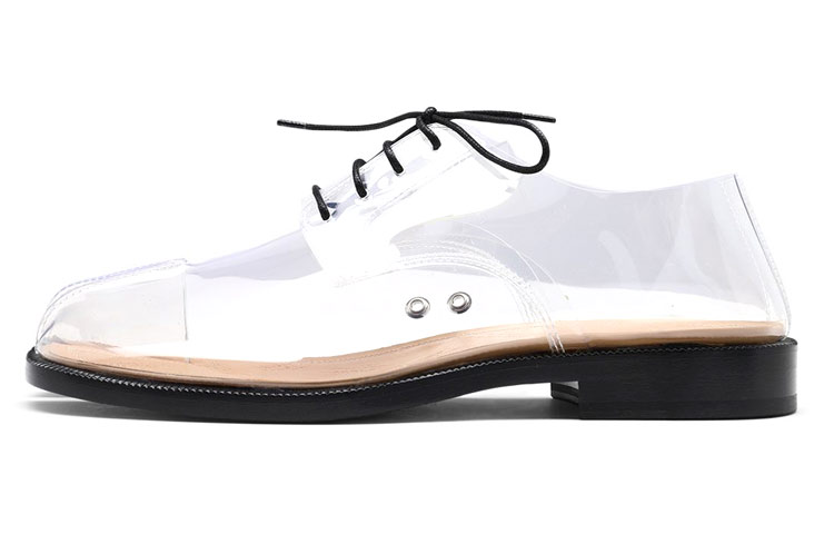 (W) Maison Margiela Tabi 'Transparent White Black'
