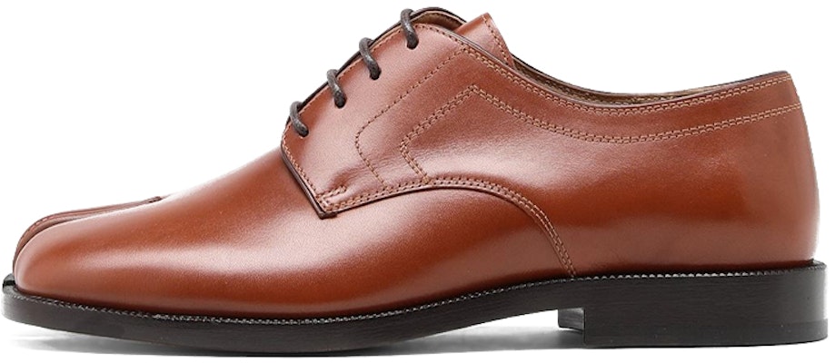 (W) 메종 마르지엘라 타비 브라운 레더 슈즈 (Maison Margiela Tabi Brown Leather Shoes) S34WQ0021P3292T2250 Buy (W) 메종 마르지엘라 타비 브라운 레더 슈즈 (Maison Margiela Tabi Brown Leather Shoes) S34WQ0021P3292T2250