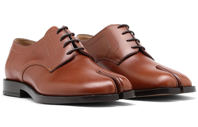 (W) Maison Margiela Tabi 'Versatile Split-Toe Brown Lace-Up Leather' 圖 3