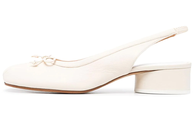 Buy (W) Maison Margiela Tabi 'Putih Ballet Wrap Ankle Hak Tinggi' S58WZ0102P3753T1003