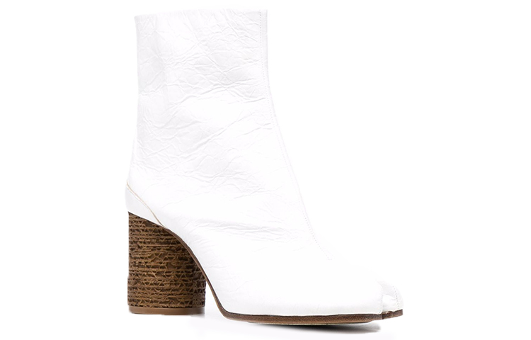 (W) Maison Margiela Tabi 'White Leather Ankle Boot' 圖 2