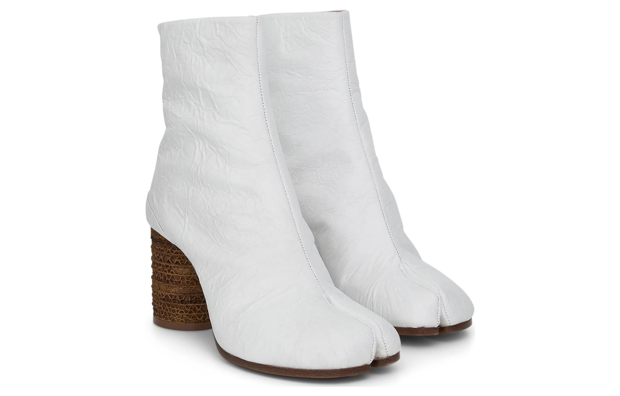 (W) Maison Margiela Tabi 'White Leather Ankle Boot' 圖 5