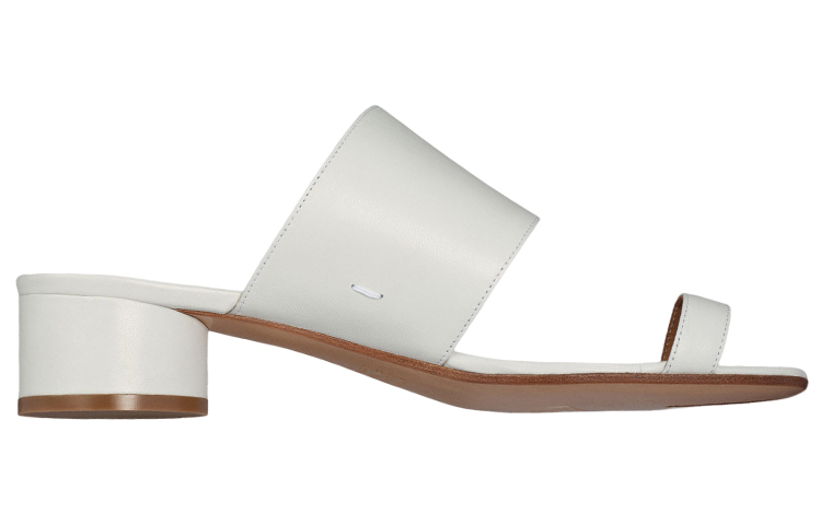 Order (W) Maison Margiela Tabi ''Weiße Leder Tabi-Schuhe mit Absatz und geteilter Zehe'' S58WP0234PR869T1003