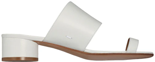 Order (W) Maison Margiela Tabi '白色皮革分趾跟拖鞋' S58WP0234PR869T1003
